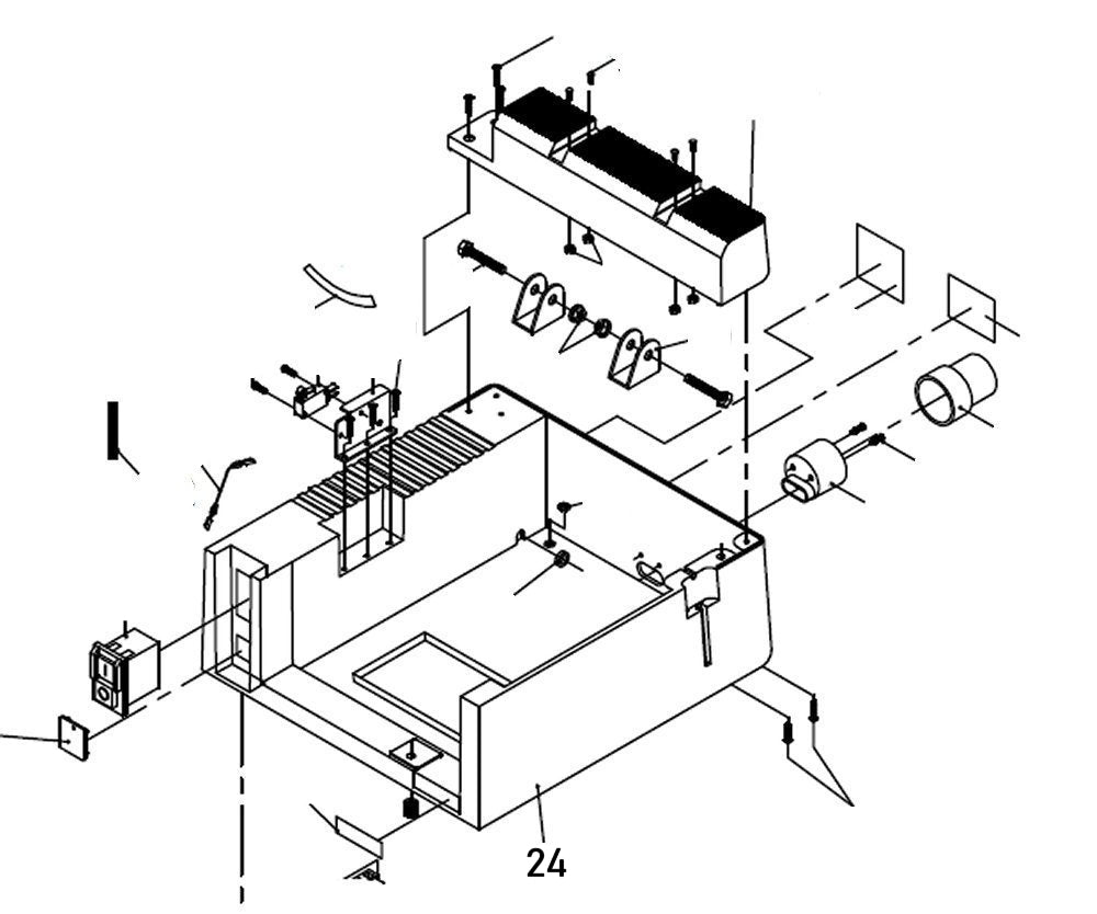 PROXXON 27070-24 Gehäuseunterteil für Feinkreissäge FET