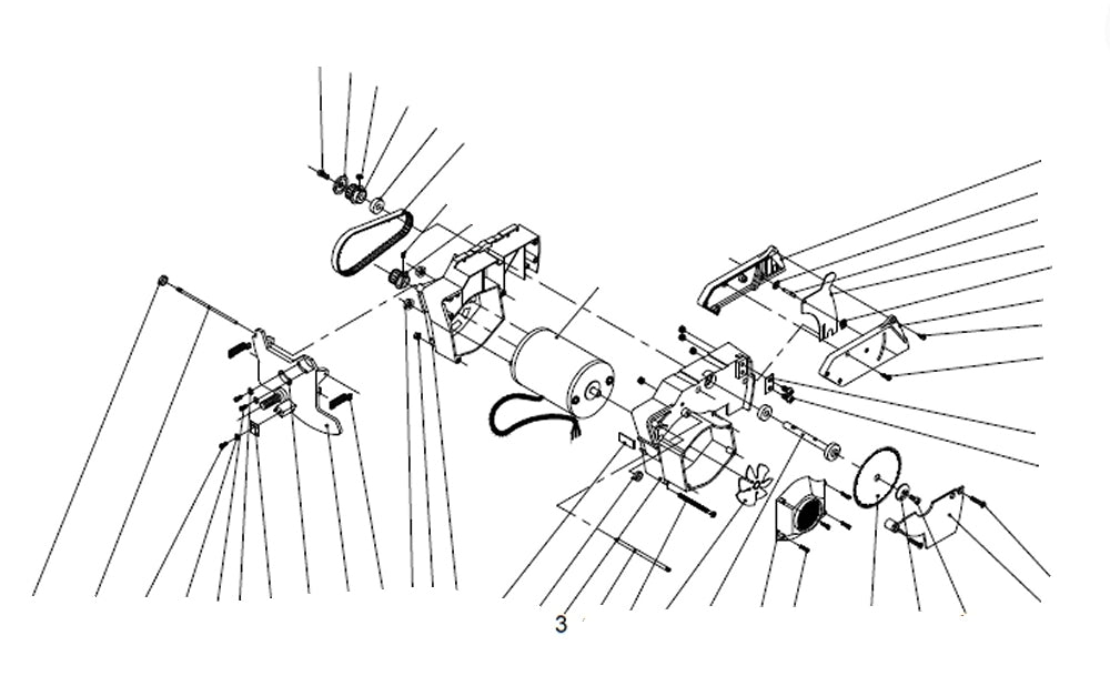 PROXXON 27070-03 Motorgehäuse, groß für Feinkreissäge FET