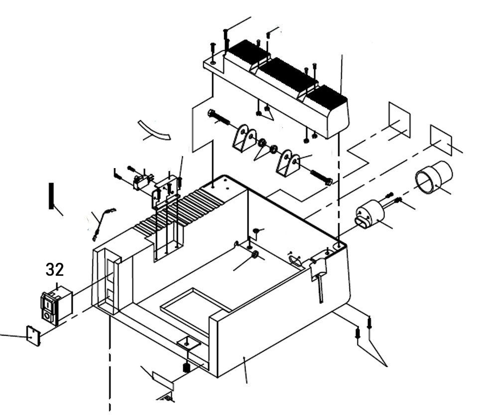 PROXXON 27070-32 Ein/Aus Schalter für Feinkreissäge FET