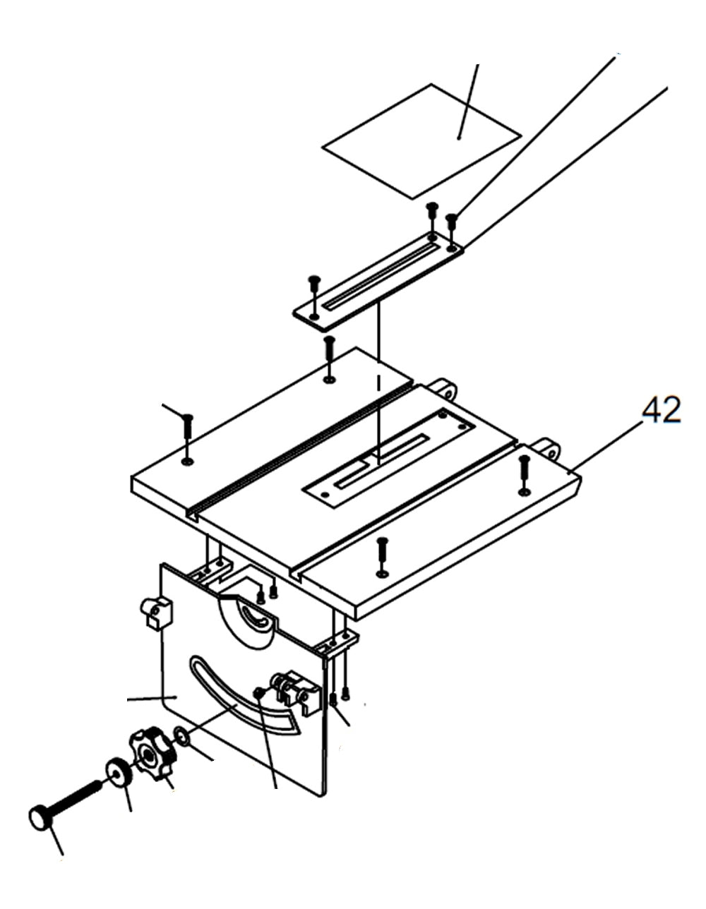 PROXXON 27070-42 Sägetisch für Feinkreissäge FET