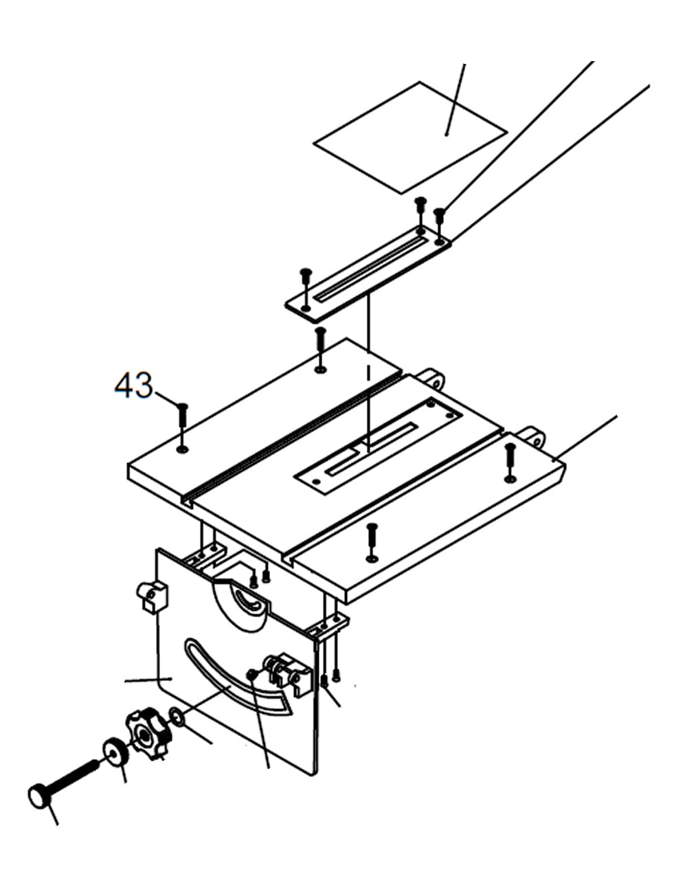 PROXXON 27070-43 Schraube für Feinkreissäge FET