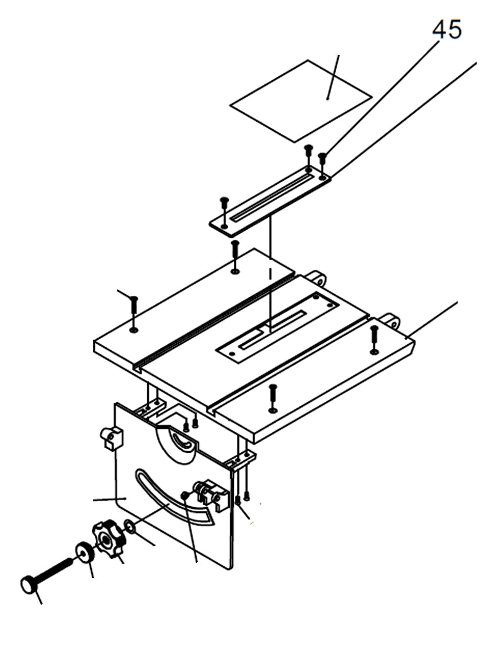 PROXXON 27070-45 Schraube für Feinkreissäge FET