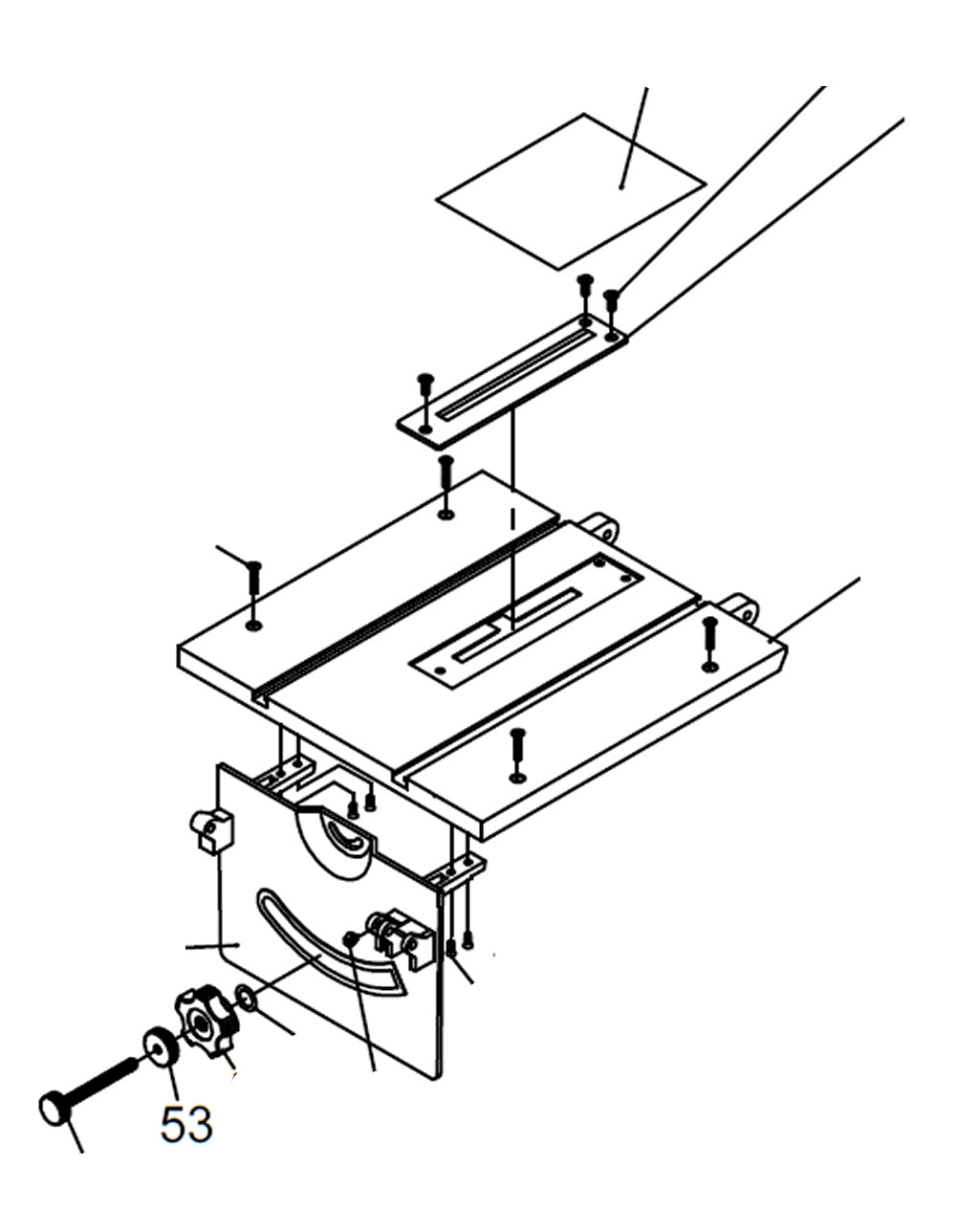 PROXXON 27070-53 Rändelmutter für Feinkreissäge FET