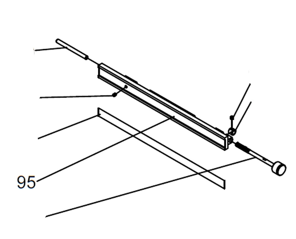 PROXXON 27070-95 Skalenlineal für Feinkreissäge FET