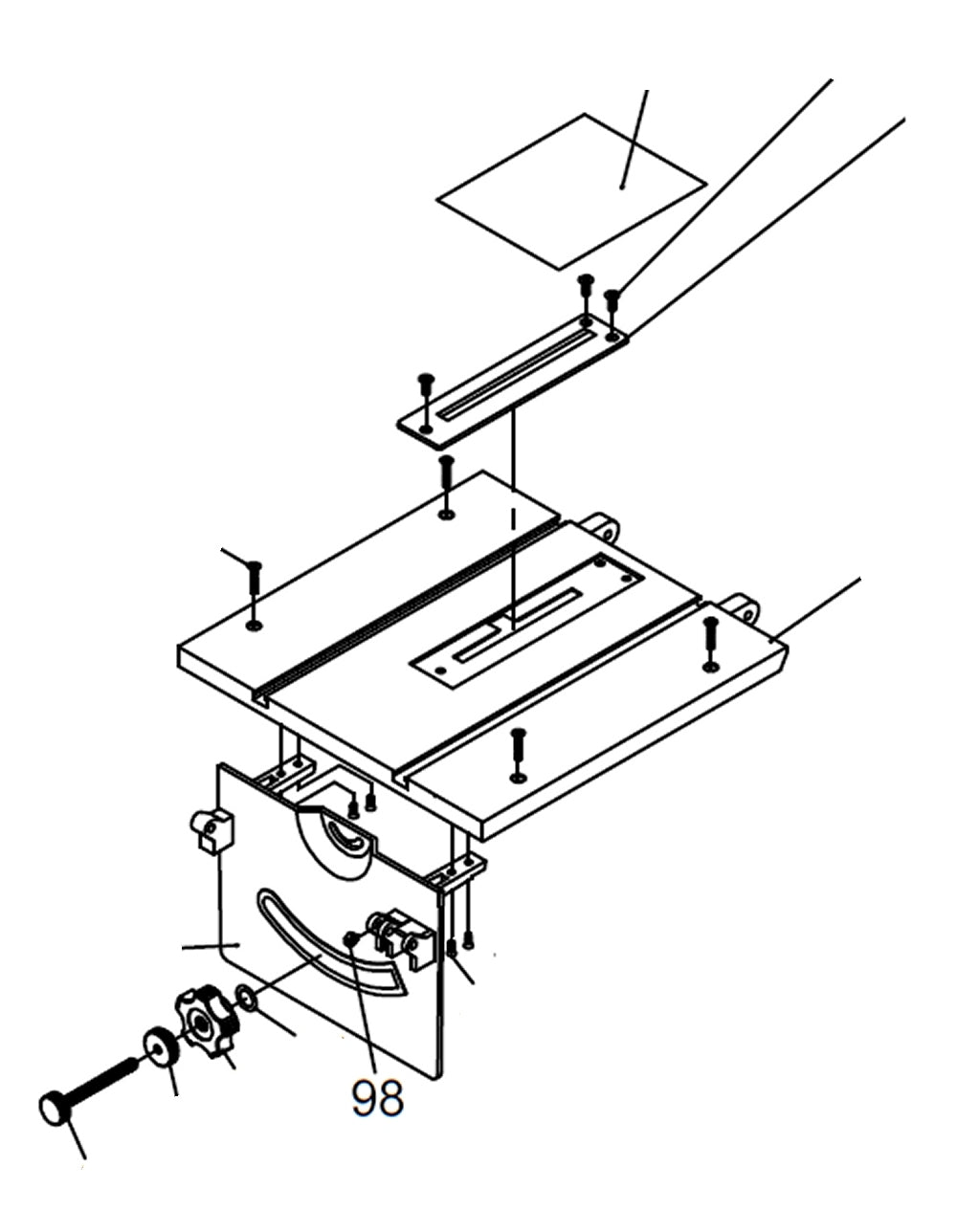 PROXXON 27070-98 Mutter für Feinkreissäge FET
