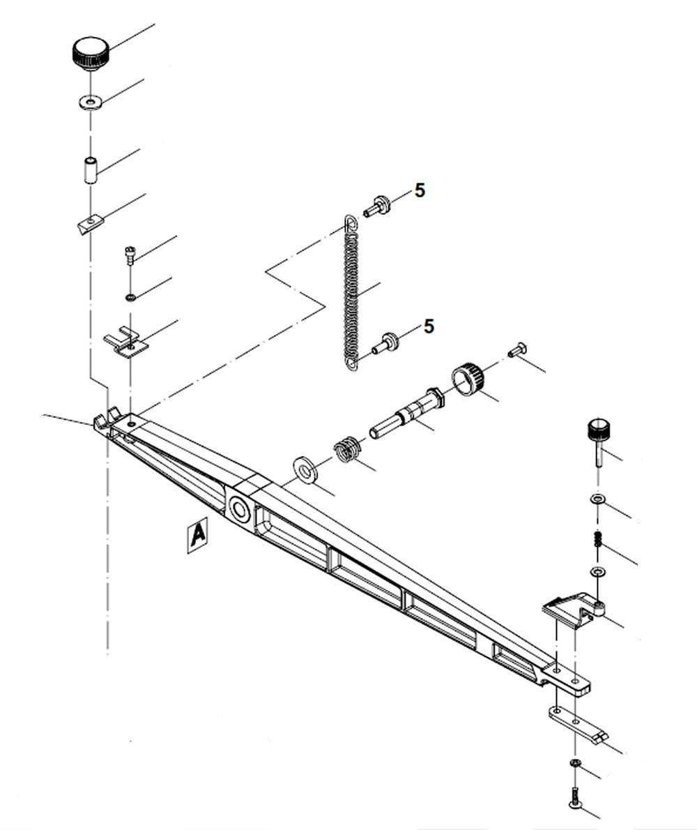 PROXXON 27094-05 Kreuzschlitzschraube für Dekupiersäge DS460