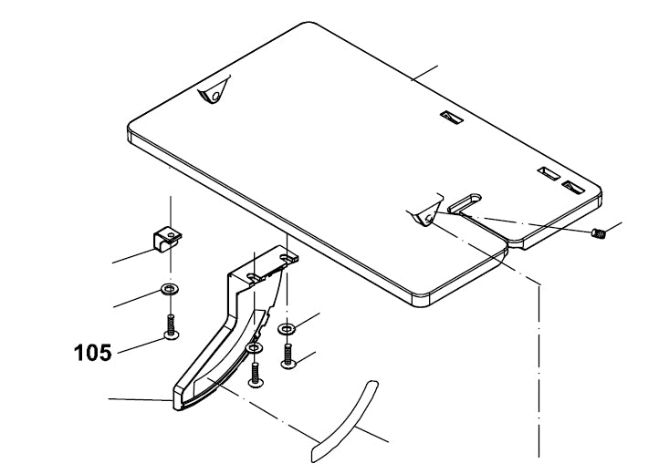 PROXXON 27094-105 Innensechskantschraube für Dekupiersäge DS460