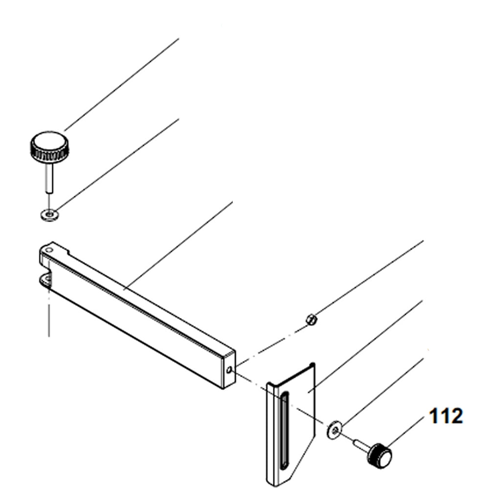 PROXXON 27094-112 Rändelschraube für Dekupiersäge DS460