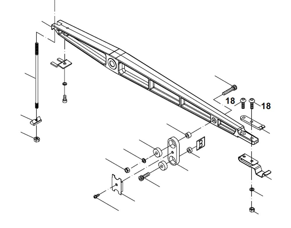 PROXXON 27094-18 Innensechskantschraube für Dekupiersäge DS460