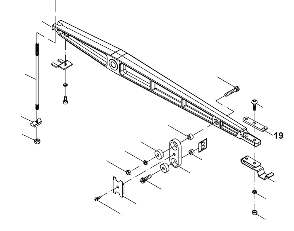 PROXXON 27094-19 Halteblech unten für Dekupiersäge DS460