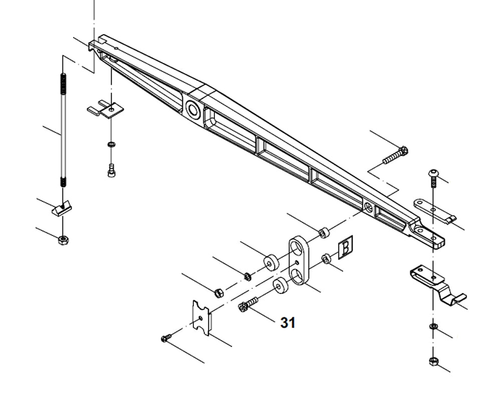 PROXXON 27094-31 Innensechskantschraube für Dekupiersäge DS460