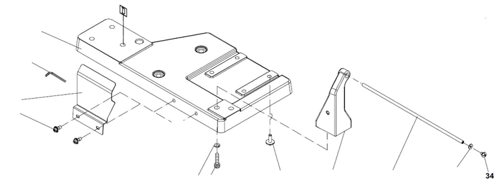 PROXXON 27094-34 Kreuzschlitzschraube für Dekupiersäge DS460