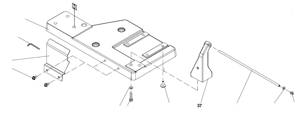 PROXXON 27094-37 Sägetischhalter für Dekupiersäge DS460
