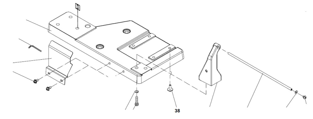 PROXXON 27094-38 Innensechskantschraube inkl. Scheibe für Dekupiersäge DS460