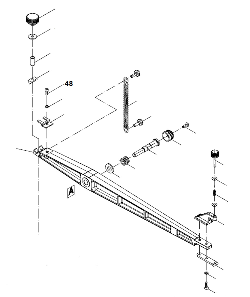 PROXXON 27094-48 Innensechskantschraube für Dekupiersäge DS460