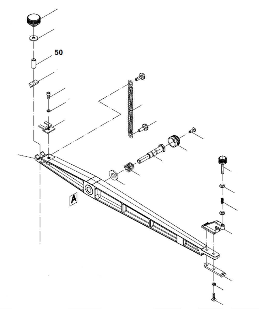 PROXXON 27094-50 Distanzhülse für Dekupiersäge DS460