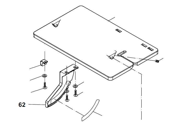PROXXON 27094-62 Halter Winkelverstellung für Dekupiersäge DS460