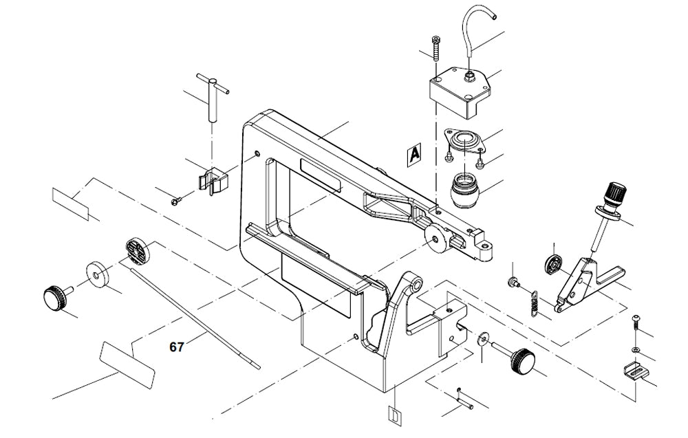 PROXXON 27094-67 Blasrohr für Dekupiersäge DS460
