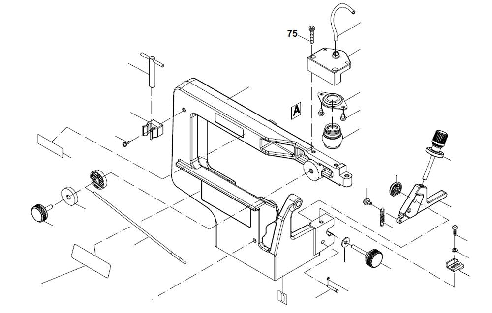 PROXXON 27094-75 Innensechskantschraube für Dekupiersäge DS460