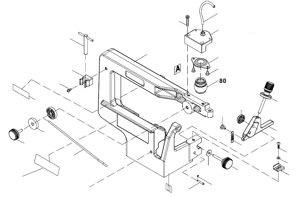 PROXXON 27094-80 Blasebalg für Dekupiersäge DS460