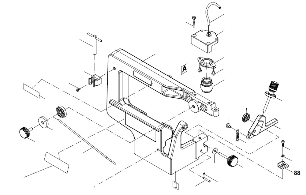 PROXXON 27094-88 Winkelanzeiger für Dekupiersäge DS460