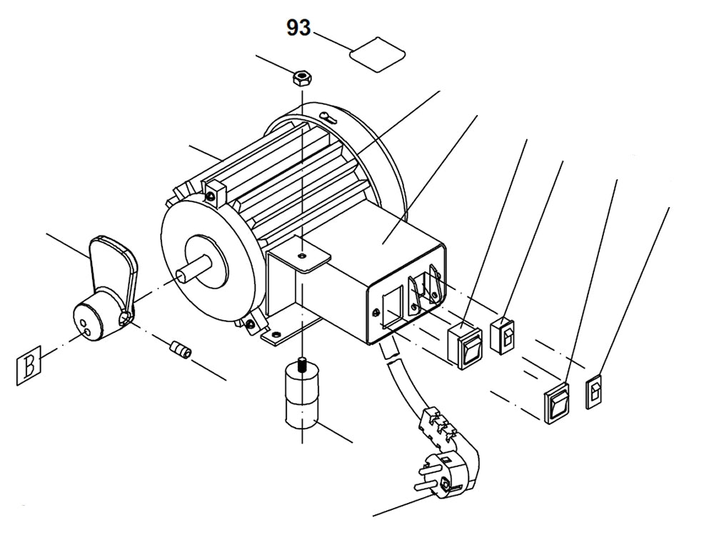 PROXXON 27094-93 Typenschild für Dekupiersäge DS460