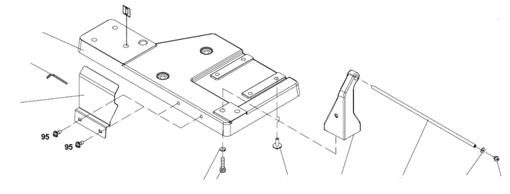 PROXXON 27094-95 Befestigungsschraube für Dekupiersäge DS460