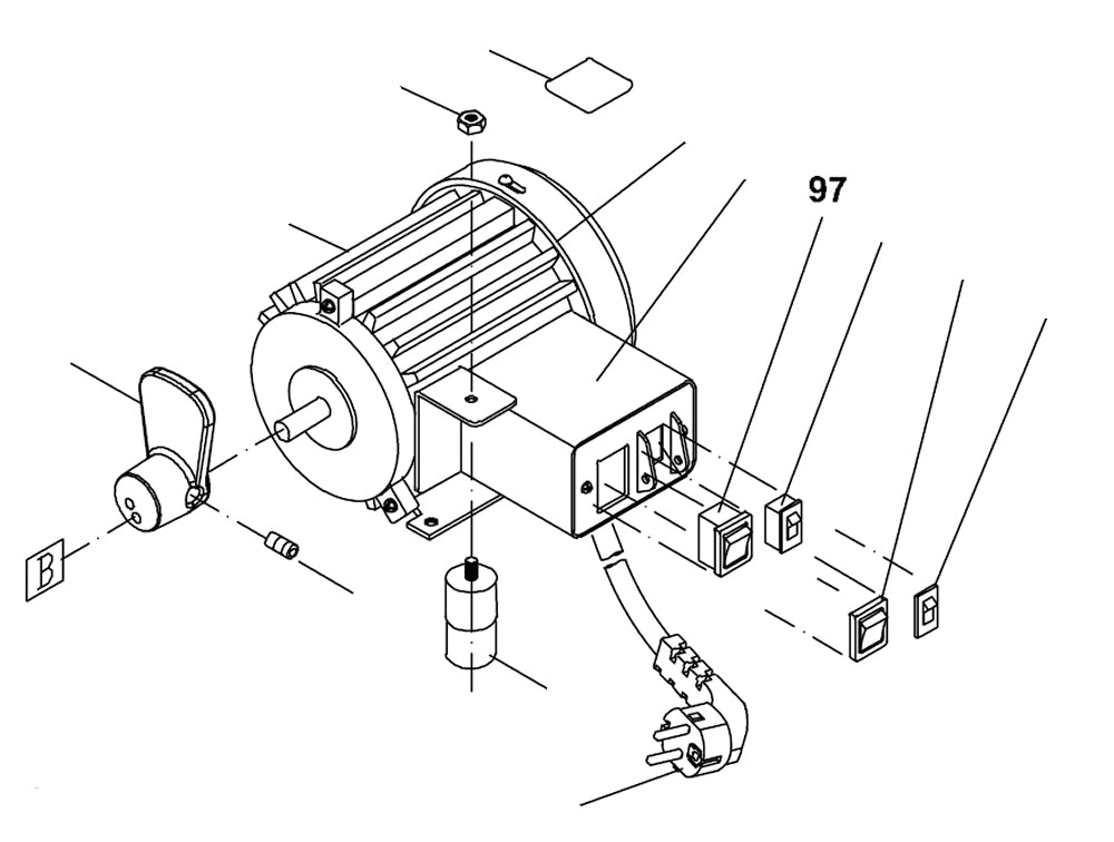 PROXXON 27094-97 Drehzahlschalter für Dekupiersäge DS460