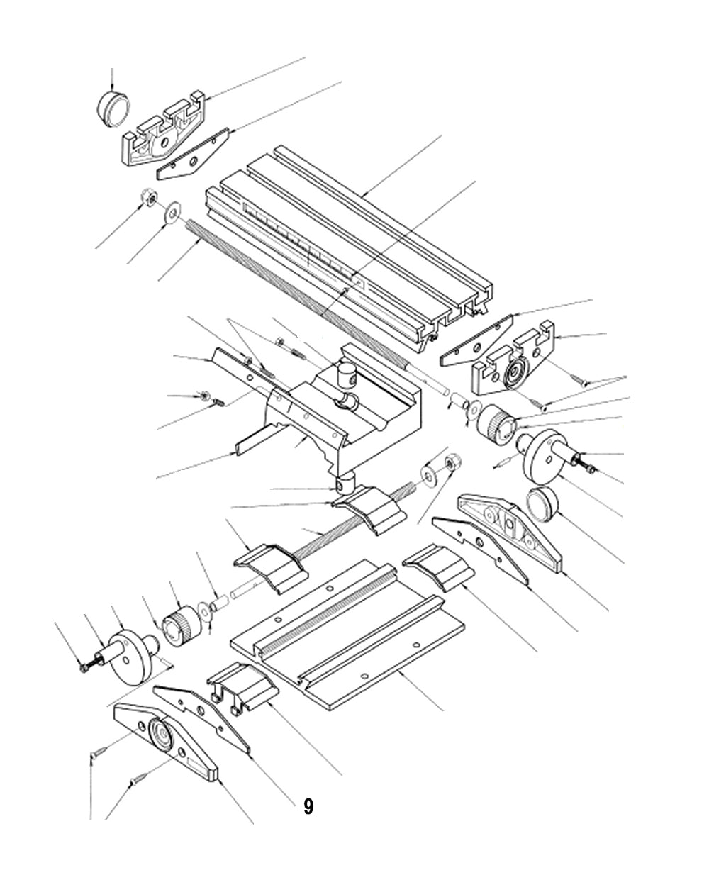 PROXXON 27100-09 Zwischenplatte unten für Micro-Koordinatentisch KT 70