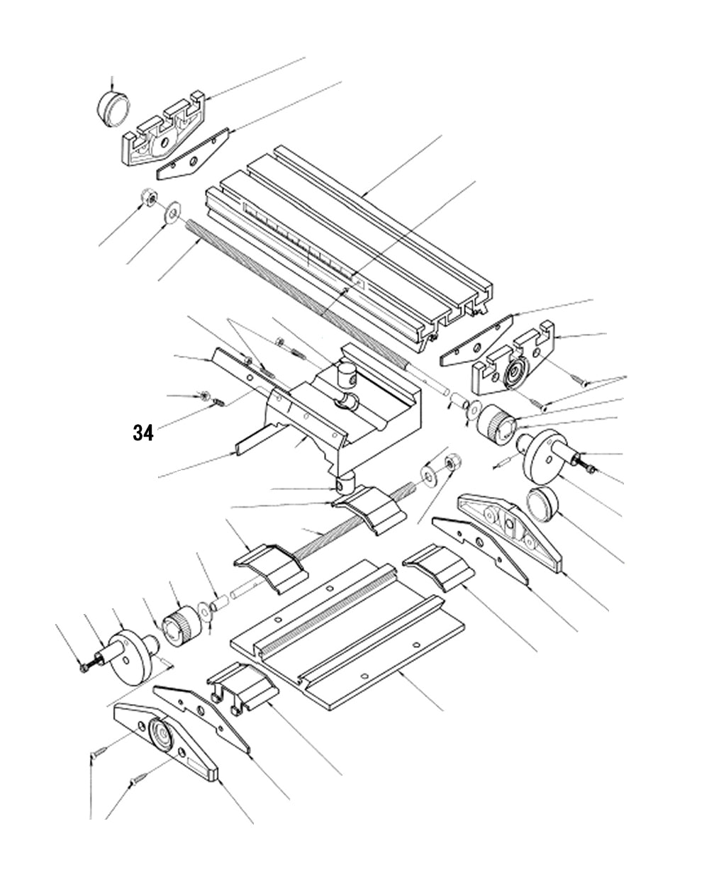 PROXXON 27100-34 Gewindestift kurz für Micro-Koordinatentisch KT 70