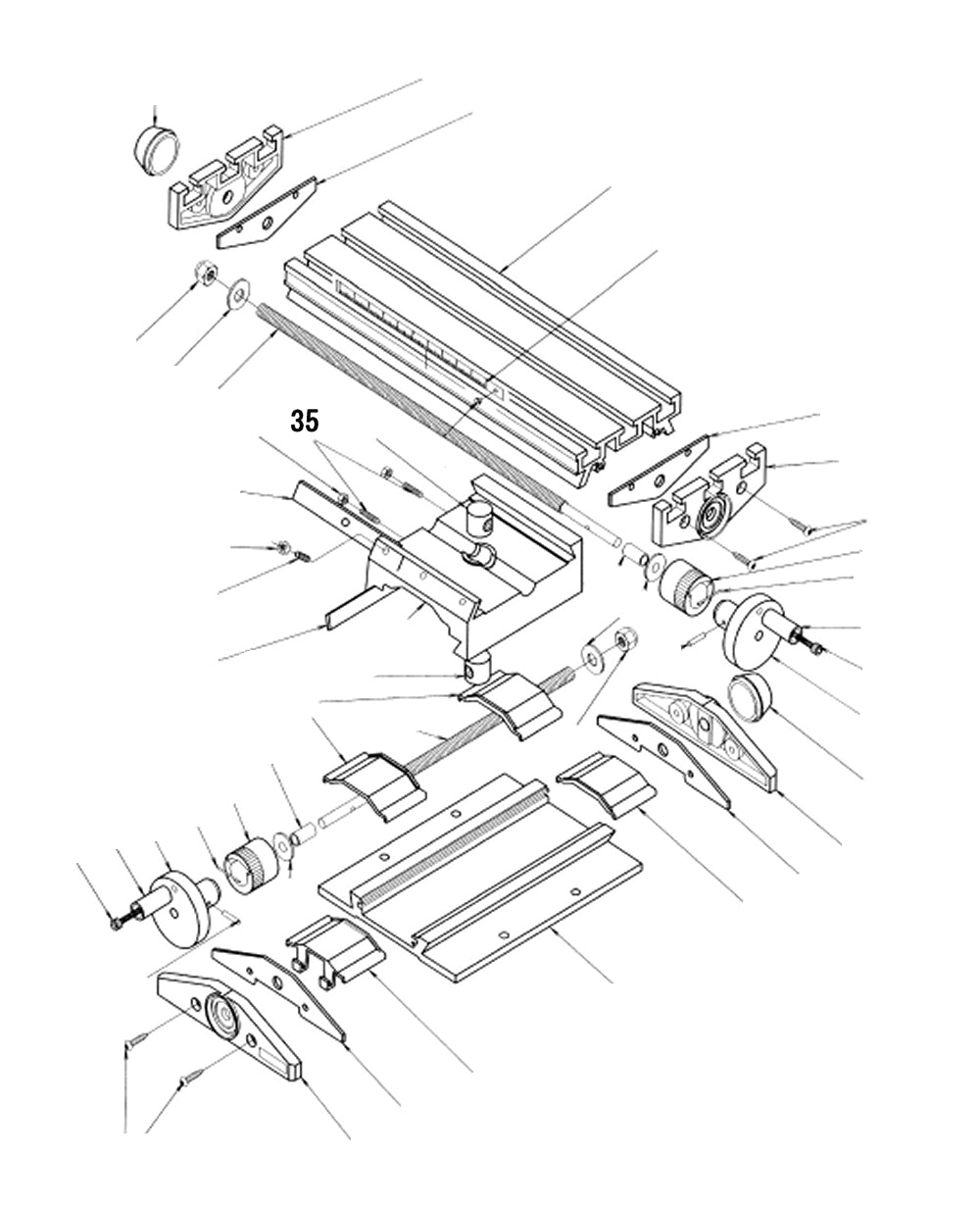 PROXXON 27100-35 Gewindestift lang für Micro-Koordinatentisch KT 70
