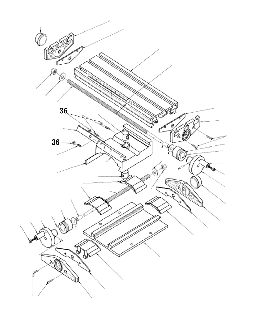 PROXXON 27100-36 Mutter für Micro-Koordinatentisch KT 70
