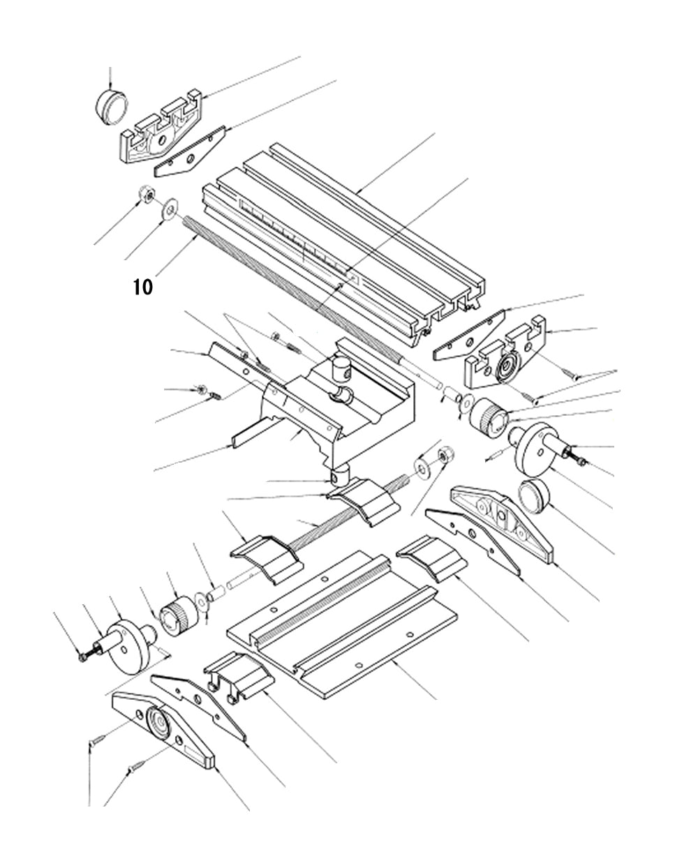 PROXXON 27110-10 X-Spindel für Micro-Fräse MF 70