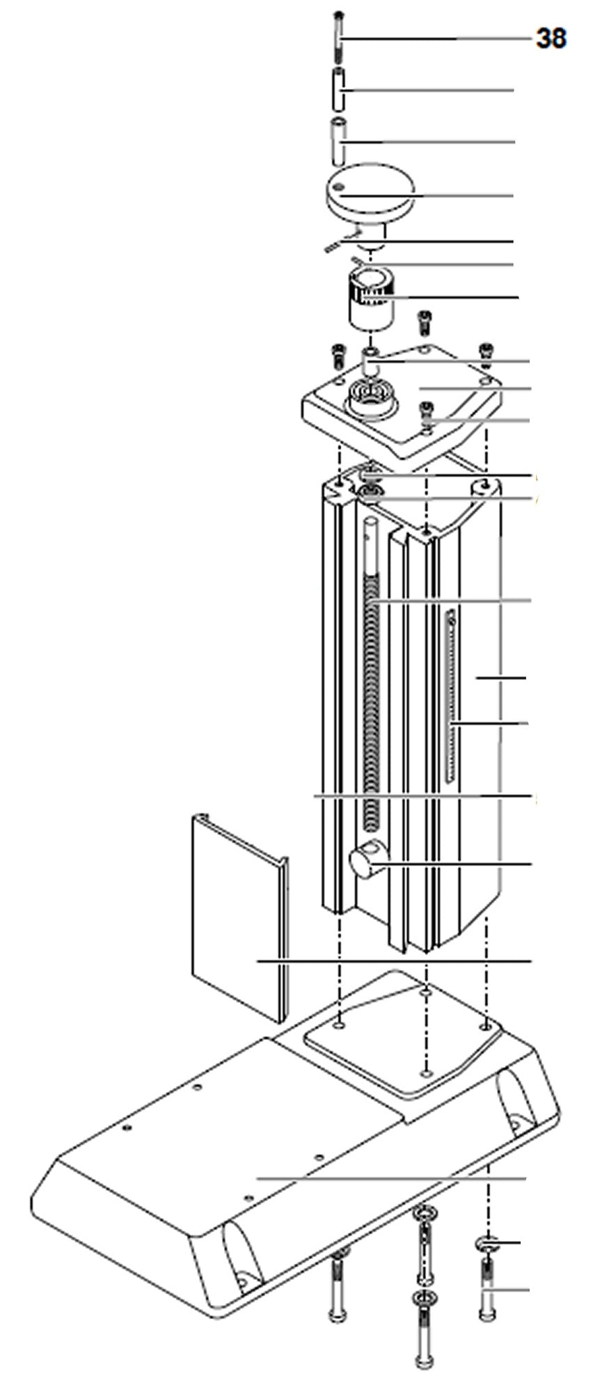 PROXXON 27110-38 Schraube für Micro-Fräse MF 70