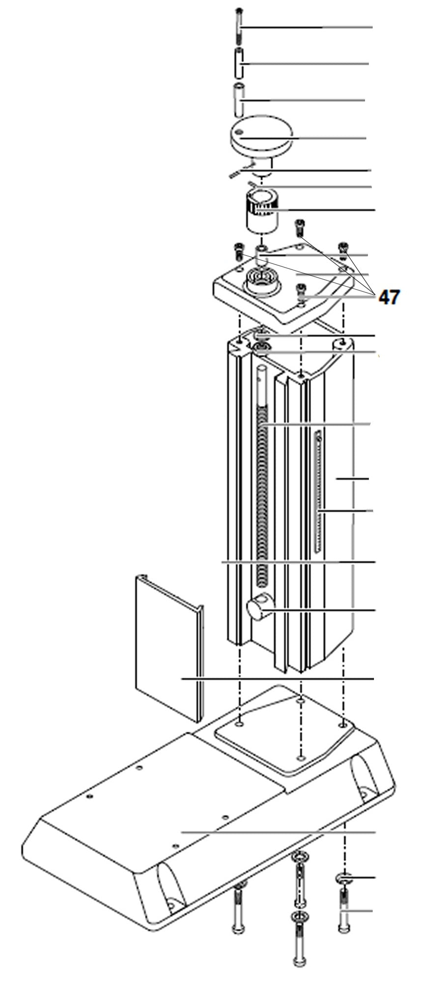PROXXON 27110-47 Schraube für Micro-Fräse MF 70