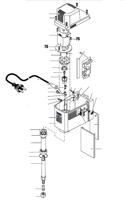 PROXXON 27110-75 Schraube für Motorplatte für Micro-Fräse MF 70