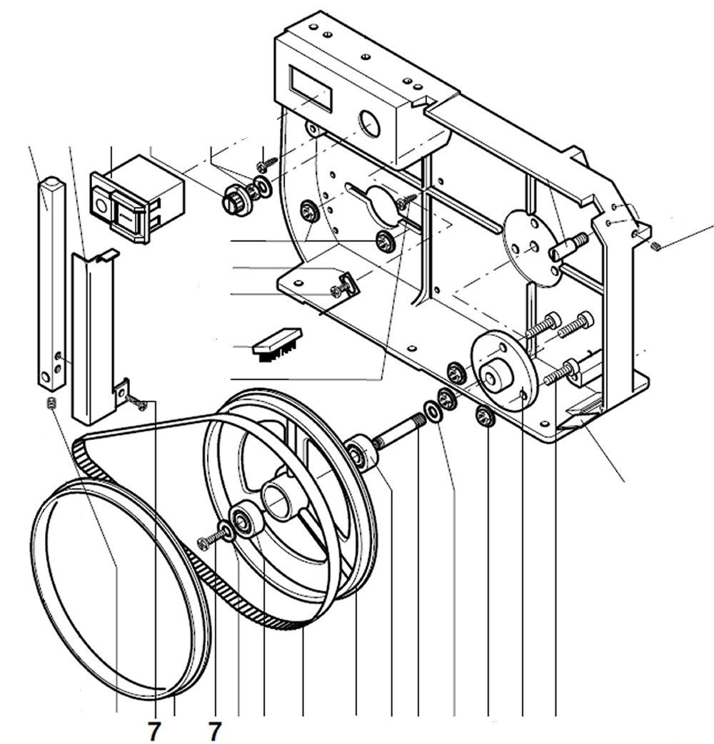 PROXXON 27172-07 Schraube für Bandsäge MBS240/e