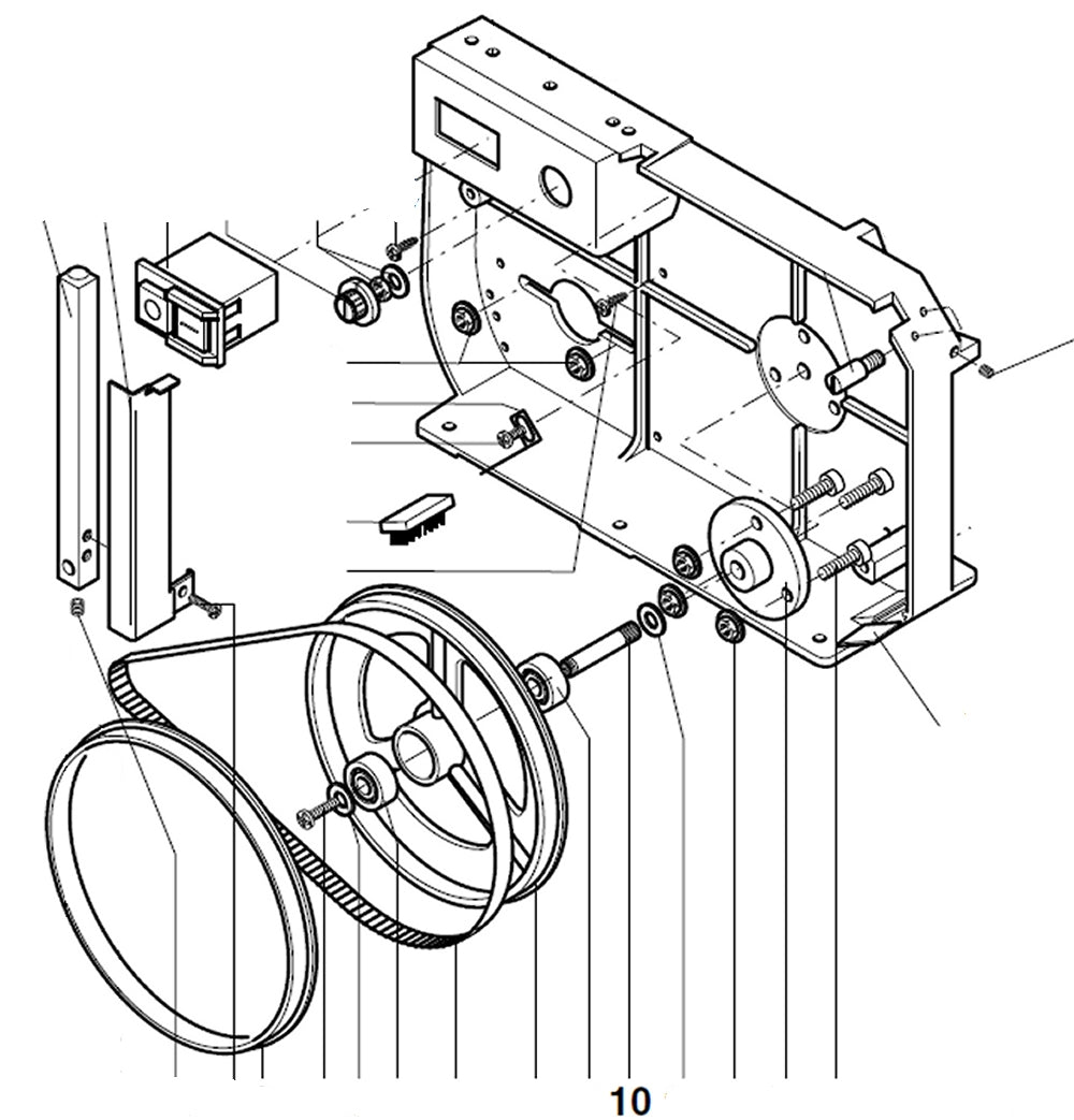 PROXXON 27172-10 Welle für Bandsäge MBS240/e