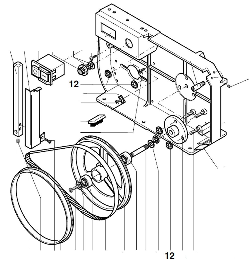 PROXXON 27172-12 Sechskantmutter für Bandsäge MBS240/e