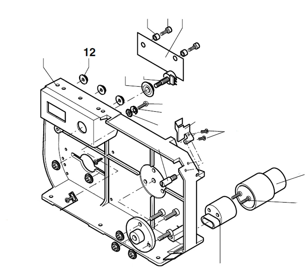 PROXXON 27172-12 Sechskantmutter für Bandsäge MBS240/e
