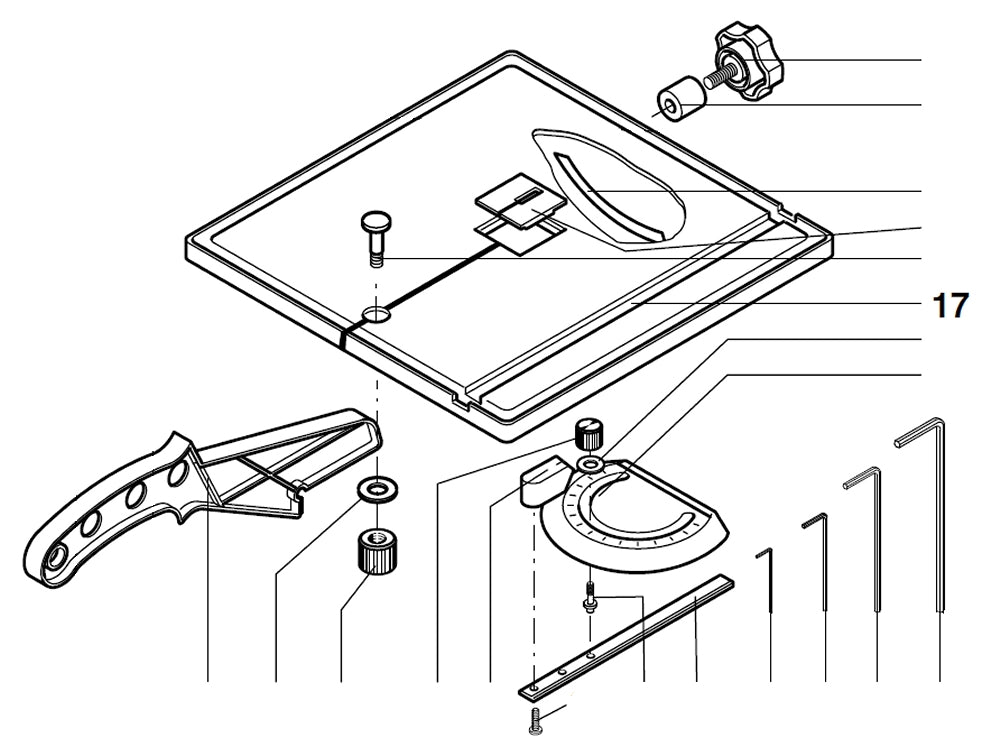 PROXXON 27172-17 Tisch für Bandsäge MBS240/e