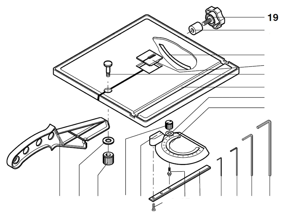 PROXXON 27172-19 Drehknopf für Bandsäge MBS240/e