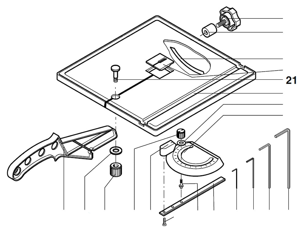 PROXXON 27172-21 Bolzen für Bandsäge MBS240/e