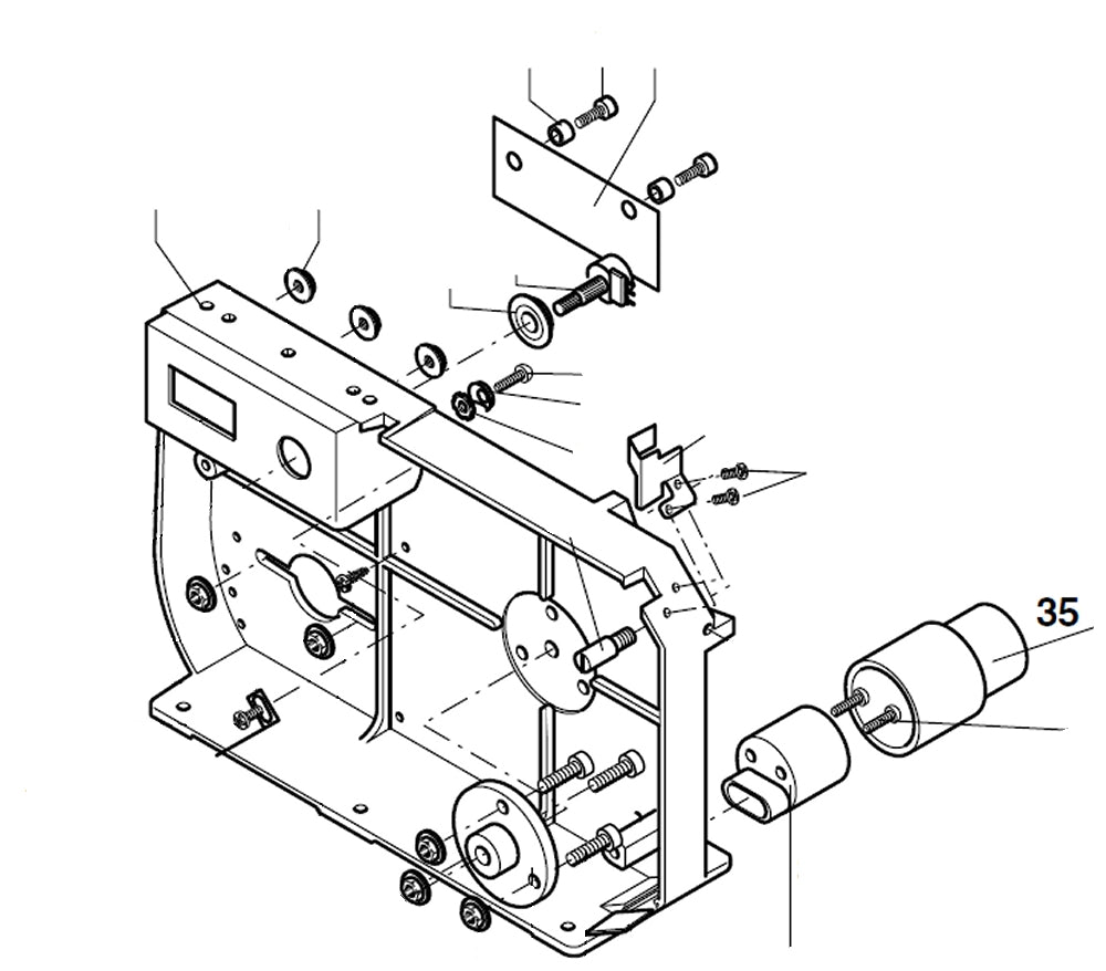 PROXXON 27172-35 Absaugstutzen Gummiadapter für Bandsäge MBS240/e