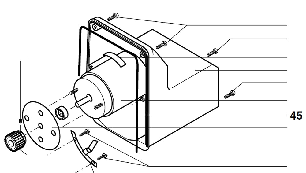 PROXXON 27172-45 Abdeckung für Bandsäge MBS240/e