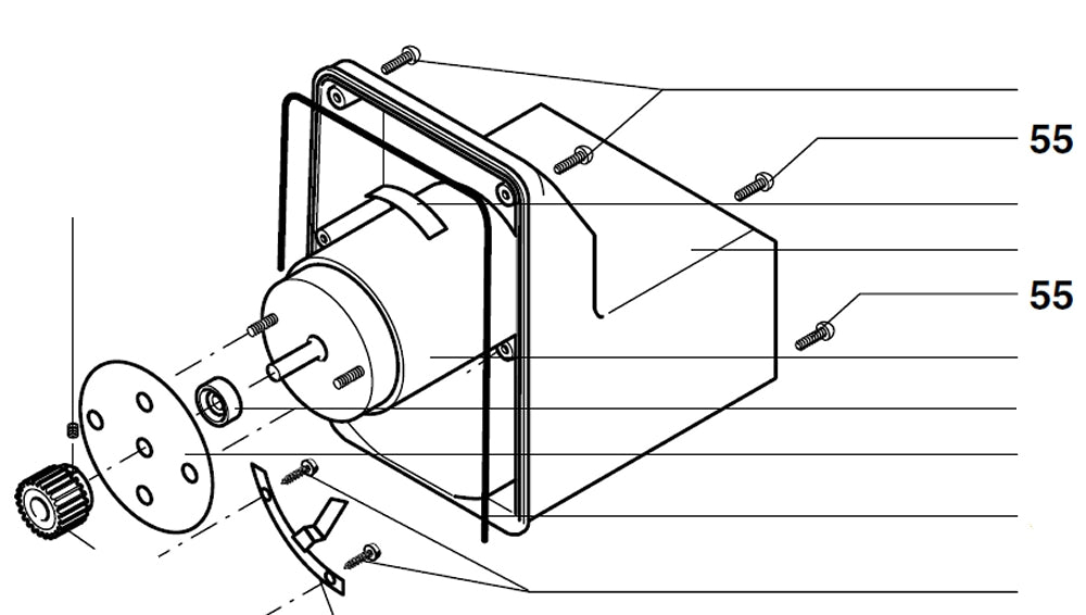 PROXXON 27172-55 Befestigungsschraube für Bandsäge MBS240/e