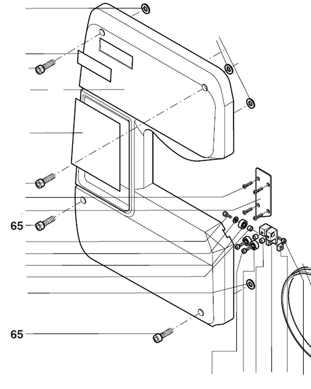 PROXXON 27172-65 Gehäuseschraube für Bandsäge MBS240/e