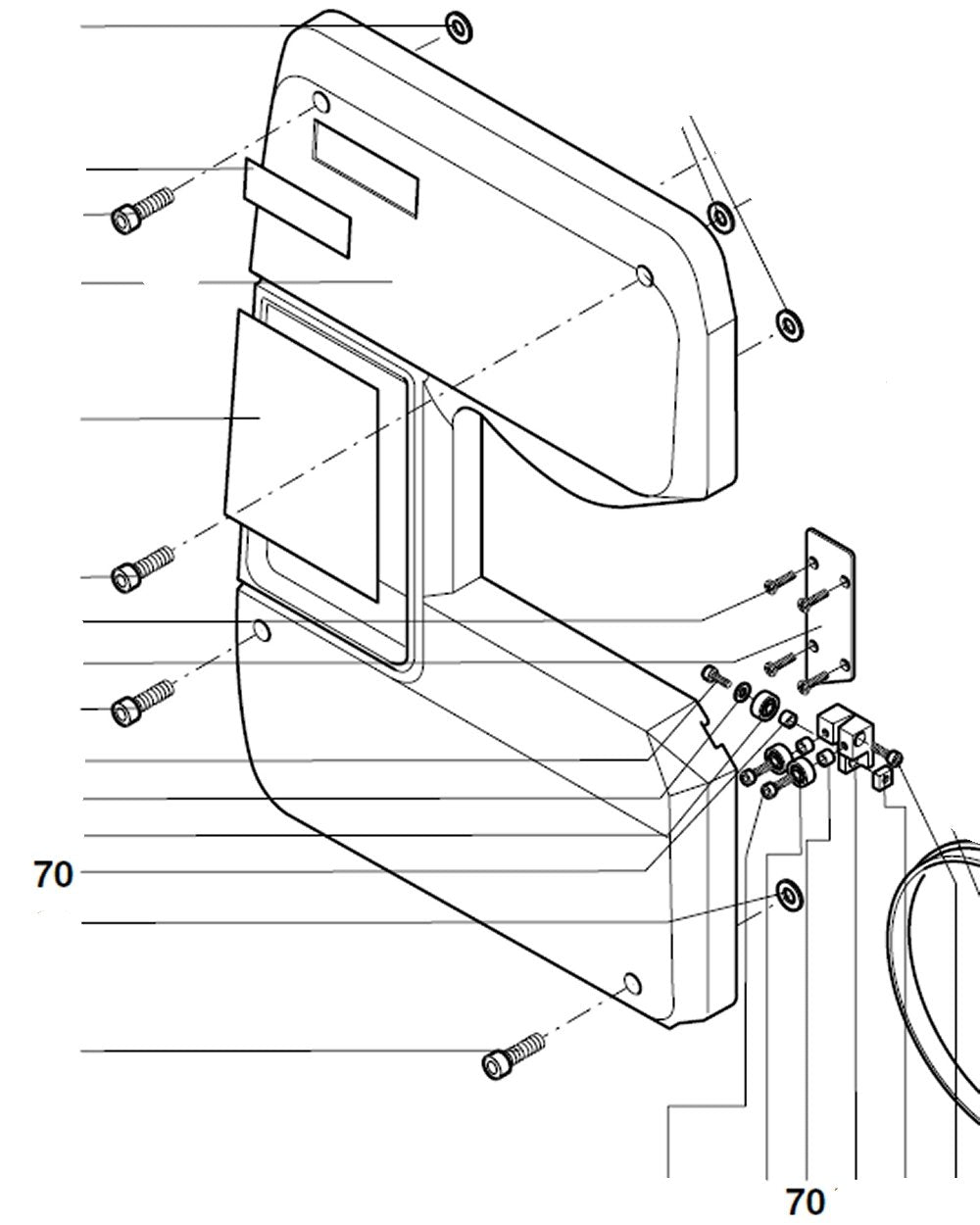 PROXXON 27172-70 Buchse für Bandsäge MBS240/e