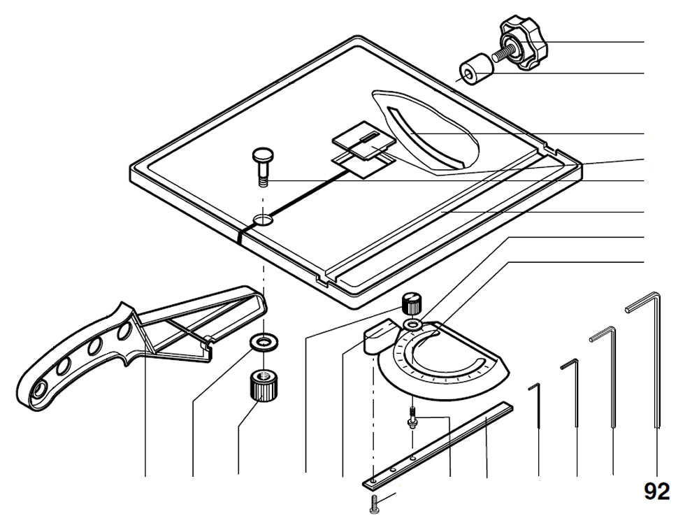 PROXXON 27172-92 Innensechskantschlüssel für Bandsäge MBS240/e