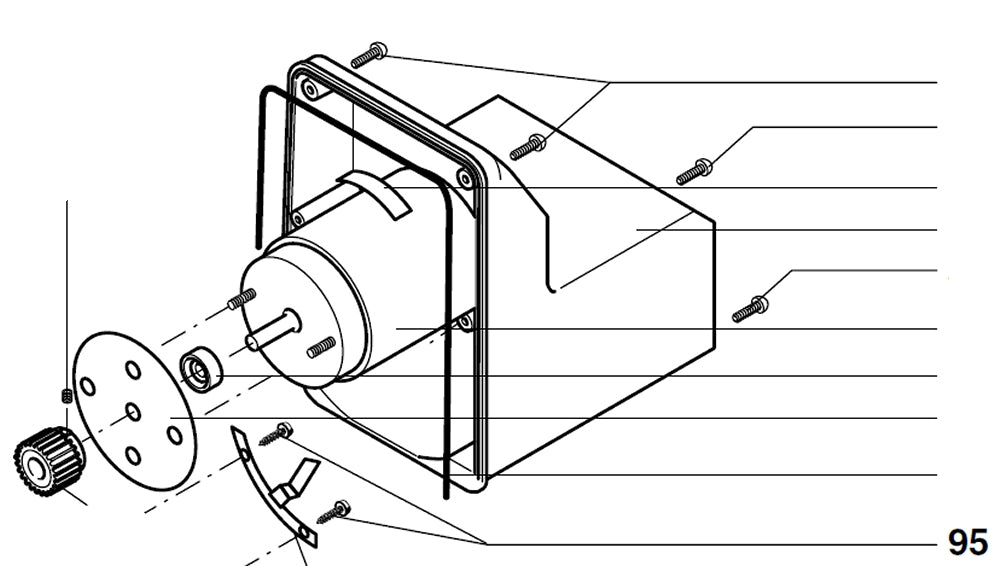 PROXXON 27172-95 Befestigungsschraube für Bandsäge MBS240/e